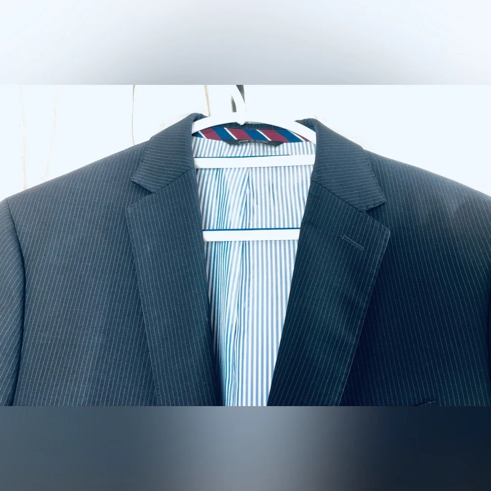 Banana Republic Blazer Sport Coat 40R Mens Modern Slim Fit Marzotto Italian Wool